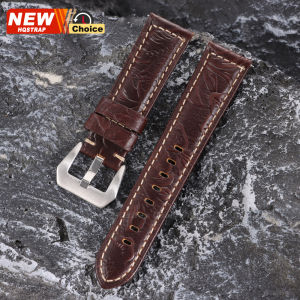 New Printed Style Oil Wax Watch Band 20/22/24/26mm Universal Strap for Seiko Bracelet for Rolex Smartwatch Leather Quick Release