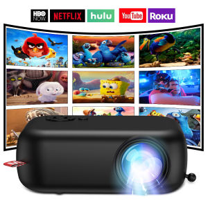 XGODY A10 Mini Portable Smart Projector for Home Theater Same Screen model Support 1080P full HD Wireless Connection with Bracket Free Gift Free Shipping