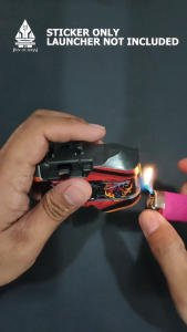 Beyblade X Left Spin Launcher Skin Sticker by Pen of Eden (Sticker only Device not included)