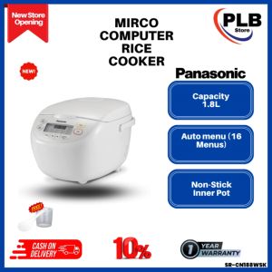 PANASONIC SR-CN188WSK MICRO COMPUTER RICE COOKER 1.8L
