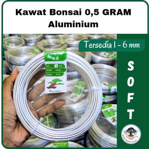 OBRAL- Kawat Bonsai 500 GRAM Ukuran 1 mm 2 mm 3 mm 4 mm 5 mm 6 mm Doff Original - Maestro Super