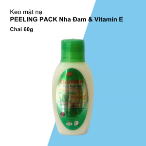 Keo Mặt Nạ Peeling Pack Nha Đam & Vitamin E Chai 60g