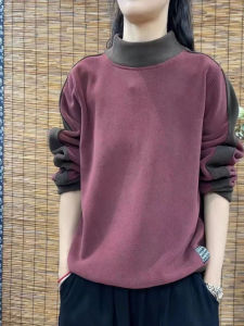 HUAXUNRAN | Fleece Lined Warm Base Top Shirt Turtle Neck Long Sleeve
