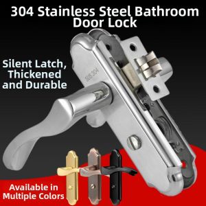 ZUOLEJIA | No Key General Single Tongue Bathroom Door Lock