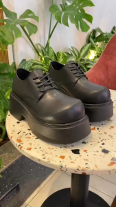 Giày chunky derby đế cao 8cm INICHI G1327 mũi cao thời trang