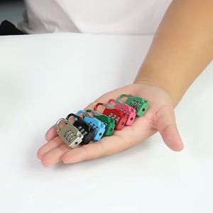 3 Dial Digit Combination Padlock Luggage Lock of Gym Bookbag Anti-theft Backpack Zipper Bags Baggage Door Padlock Secret Safe Code Password Locks