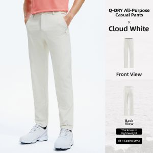 Navigare | Cool Feeling Mens White Casual Pants Straight Leg