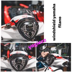 windshield yamaha filano visor filano carbon sectbill
