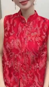[Basica Moda] 0280 Atasan Blouse Wanita Yunhe Cheongsam CNY
