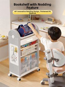 Movable Book Storage Rack