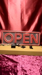 ป้ายไฟ  OPEN ป้ายไฟนีออน ป้ายไฟอะคริลิค ป้ายไฟร้าน วัสดุคุณภาพสูง เสียบปลั๊กใช้ได้ทันที่ ประหยัดไฟ คุณภาพสูง