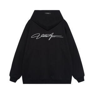 Endweep Store American Style Heavyweight Hoodie Couple Matching Embroidered Lettering Sweatshirt Cotton Polyester Blend Thickened