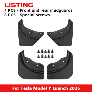 For Tesla New Model Y Launch Juniper 2025 2022 2023 2024 Car Wheel Mud Flaps Guards MudFlaps Front Rear Fender TPE Mudguards