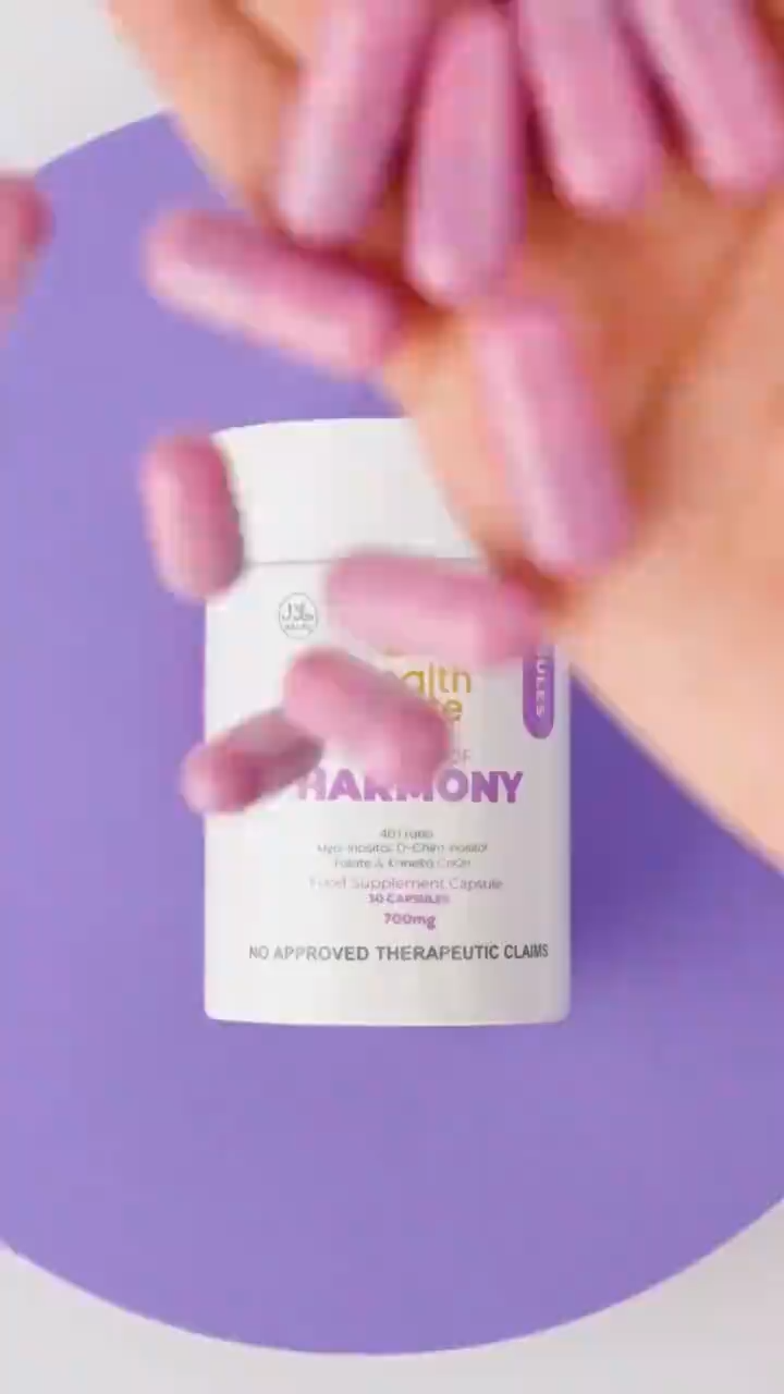 【BUY 1 FREE 1】Healthmate HARMONY 40:1 ratio Myo-Inositol D-Chiro Inositol Folate & Kaneka CoQH