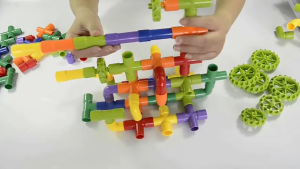 DIY Blocks Pipe Building Block / Mainan Edukasi Brick Balok Susun Pipa Roda Bongkar Pasang Brick Water Pipe Plumbers Puzzle
