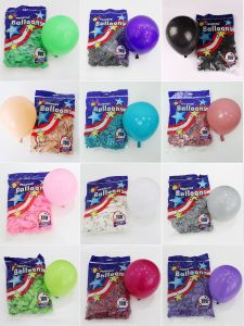 Hyatt Balloons 5-Inch Thickened Matte round Balloons 100 Pieces Festival Celebration Eco-Friendly Latex Balloons for All Spaces