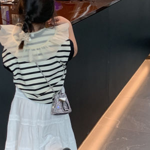 Kids Bag 2024 New Arrival Summer Fashion Girl Baby Diamond Tote Princess Accessories Shoulder Messenger Bag