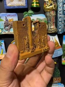 Egypt Ancient Landmark Luxor Temple Tourist Memorial 3D Home Decoration Magnetic Refrigerator Sticker