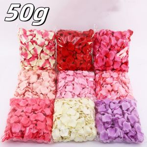 50g Cánh Hoa Hồng Giả Bằng Lụa Nhiều Màu Sắc Nhiều Màu Đỏ Dùng Trang Trí Ngày Lễ Tình Nhân Đám Cưới Tiệc Tùng Nhà Cửa