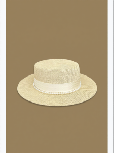 Vintage Elegance Straw Sun Hat