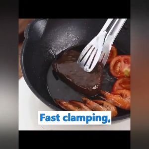 KYOTO - BTY Kitchen Tools: Anti-heat Salad Serving Barbecue BBQ Tongs Ice Tong