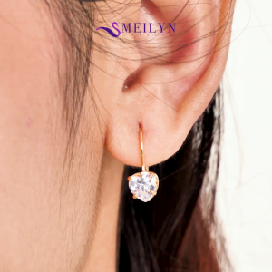 MEILYN Anting Klip Desy Perhiasan Emas Fashion Motif Love GG4 Gold Plated Earrings 0261031406