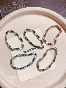 Colorful Crystal Bracelet Fashionable Ethnic Style Personality Design High End Jewelry Trendy Hand Accessory Elegant Womens Wristwear