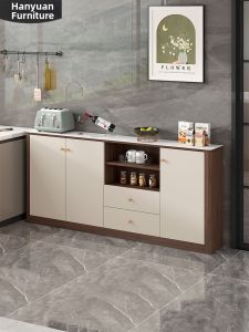 HANYUAN | Modern Minimalist Rock Board Narrow Storage Cabinet