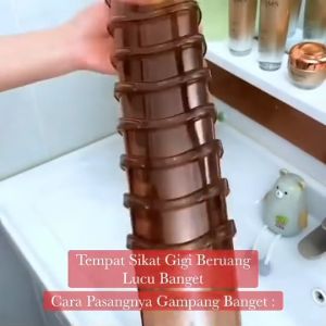 Rak gantung tempat sabun mandi odol pasta gigi dan lain sebagainya dengan motif karakter beruang lucu/Wadah Storage Multifungsi/ Holder Tempel Dinding