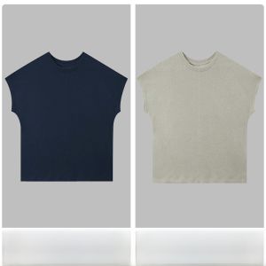 Miiow | Cat Person Pure Color Simple Round Neck Short Sleeve Womens T-shirt Summer Thin Cotton Linen Cool Feeling Base Shirt