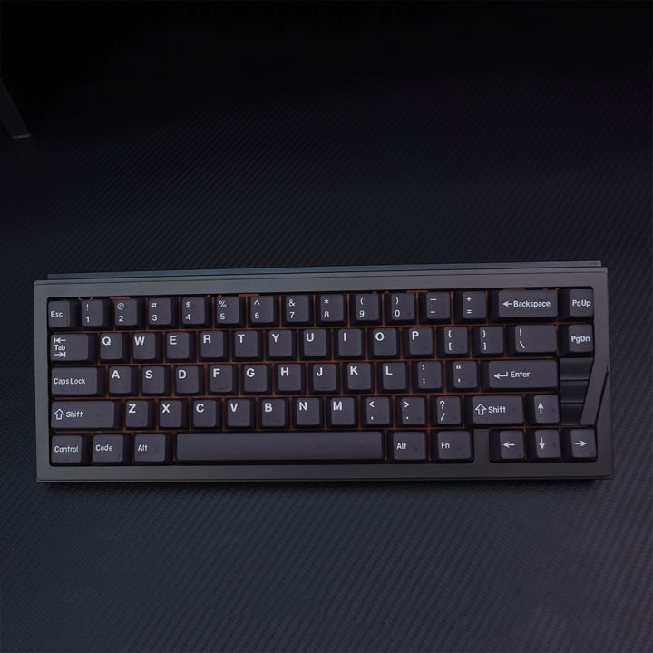 Customizable Half-Transparent Purple Keycaps 174 Keys PBT Dual-Color ...