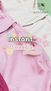 Nadokido Instant Swaddle Baby / Kain Bedong Bayi Instan Polos / Selimut Polos Anak