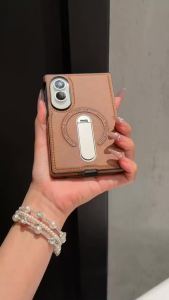 Kelapa | Magnetic Bracket Phone Case for Samsung Galaxy Z Fold 8 7 6 5 4 5G ZFold8 Ultra ZFold8 Leather 360° Rotating Stand Back Cover