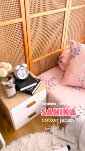 Sprei katun jepang single 90x200 tinggi 20cm Katun Adem Anti geser Bisa Custom size