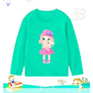 Kaos Anak Perempuan lol topi lengan panjang