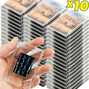 5/10ชิ้นที่เก็บรูปถ่ายอะคริลิคแม่เหล็กสติ๊กเกอร์กรอบรูปใสสำหรับสติ๊กเกอร์แม่เหล็กติดตู้เย็นจอแสดงภาพอุปกรณ์เสริมตู้เย็น