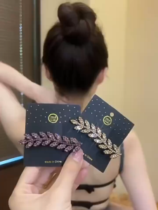 Jepit Rambut Wanita Korea Gandum Berlian Klip Poni Blink Elegan Aksesoris Rambut HS JPT57