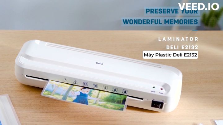 Máy Ép Plastic Khổ A4 Deli Chính Hãng E2132 - Chuyên Dụng, An Toàn Và Dễ Dàng Sử Dụng, Phù Hợp Ép Màng Ảnh, Poster, Tài Liệu Văn Phòng, Tốc Độ Ép Nhanh, Chất Lượng Ép Cao, Thiết Kế Gọn Nhẹ, Bảo Hành 12 Tháng