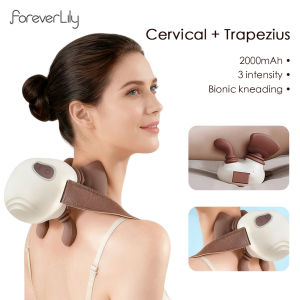 4D Bionic Hand Kneading Neck Shoulder Massager Portable Trapezius Muscle Pinching Massage Shawl Brushless Motor Neck masajeador