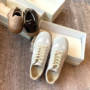 Womens Flat Bottom Genuine Leather De Xin Shoes Spring Autumn Versatile Casual Sports Sneakers Couple Matching Cross Buckle