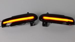 For Mercedes Benz SLK SL Class R171 W171 R230 W230 Dynamic Black LED Turn Signal Light Sequential Rearview Mirror Light