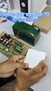 Autogate Wireless 2 Gang Push Button / 2 Gang Switch battery included