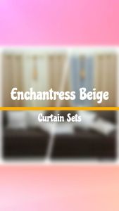Beige/Mocha Enchantress Curtain Sets / 2025 Color of the Year Curtain Sets (Sold per set)