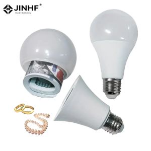 EELHOE | Creative Light Bulb Storage Box Private Money Jewels Box Secret Hidden Storage Bulb Compartment Safe Container Medicine Box