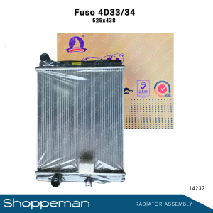 14232 FUSO CANTER 4D33 4D34 4.2D RADIATOR ASSEMBLY M/T 525x438x36mm PA36 2ROWS ME406624