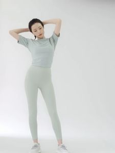 HISILICON Yoga Legging Celana Olahraga Wanita High Waist Polos Gym&Fitness&Yoga&Running