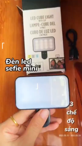 Đèn LED Livestream Mini Gắn Điện Thoại Laptop – 3 Chế Độ Sáng Kẹp Chắc Sạc Type-C Ánh Sáng Mịn