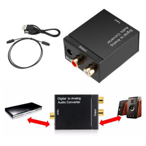 100% ถ่ายทอดสด DAC ดิจิตอลเป็นอนาล็อกจาก Coaxial Toslink Optical SPDIF Digital สายไฟ USB + สายไฟเบอร์ออปติก 1 ม เป็นอนาล็อกสเตอริโอ RCA L / R แจ็ค 3.5 มม สำหรับเข้าชมเพลง MP3, CD, Tuner และ HDMI ให้ดีที่สุด