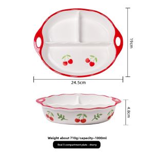 JIFANPAUL | Microwave Safe Deep Sectioned Ceramic Dinner Plate