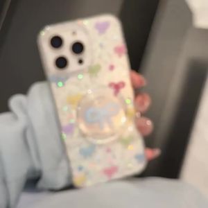 Potdemiel | Ốp Điện Thoại Đính Nơ Nhiều Màu Sắc Hàn Quốc Cho iPhone Vỏ Trong Suốt Chống Sốc Có Chức Năng Chân Đế Tương Thích Với Nhiều Mẫu Máy